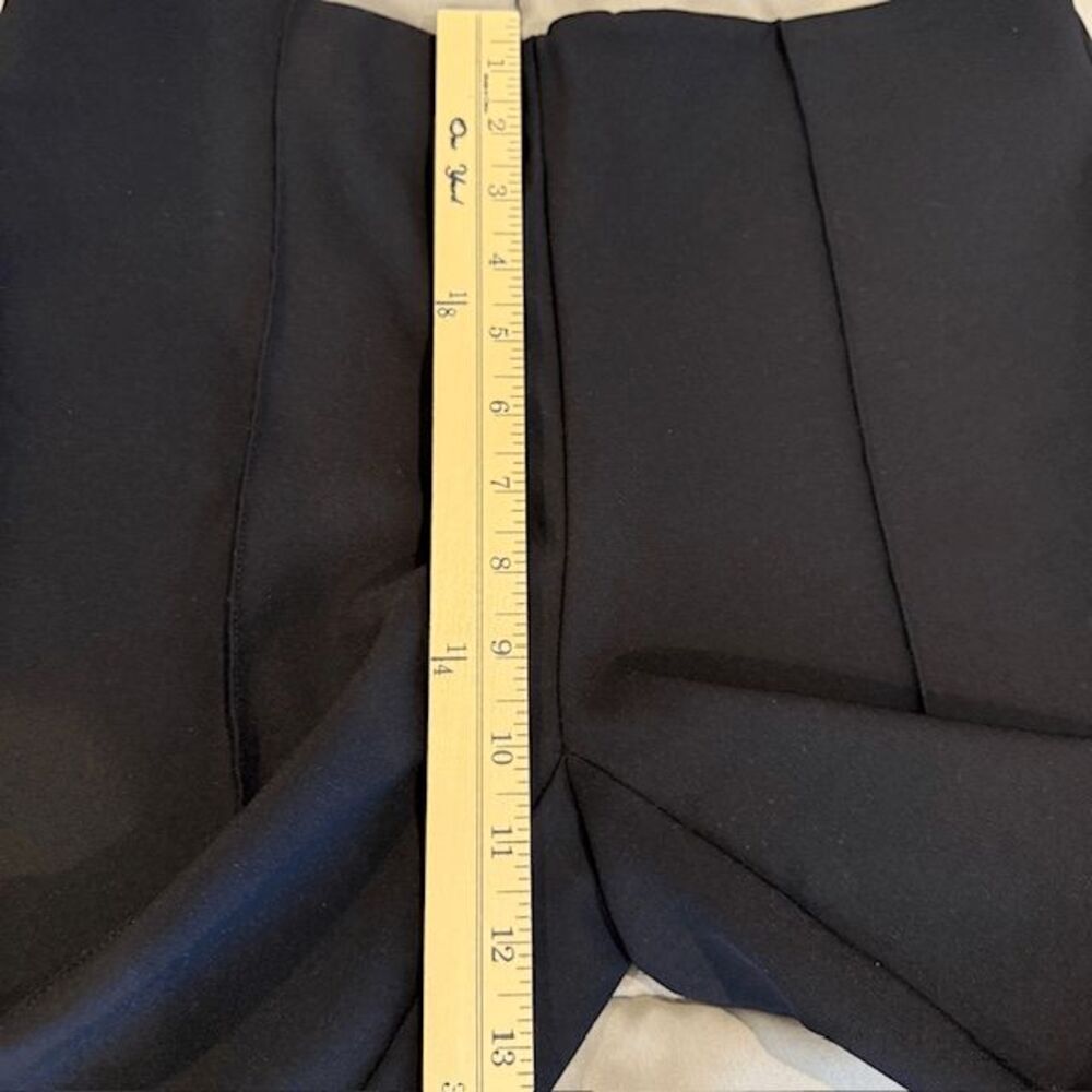 Rachel Zoe Black Dress Pants Front and Back Seam Ponte‎ Hidden Zipper Size 6 - Picture 8 of 11